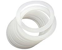 Algopix Similar Product 13 - 10 Pack Wide Mouth Platinum Silicone