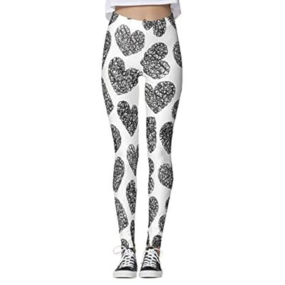 Queen of Hearts with Gym Leggings for Women Valentine Workout