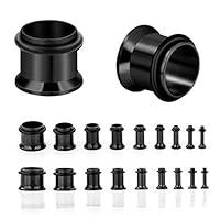 Algopix Similar Product 10 - CABBE 18 pcs Ear Gauges Tunnels 14G00G