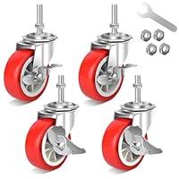 Algopix Similar Product 11 - 3 Inch Heavy Duty Stem Casters Swivel