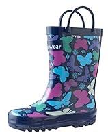 Algopix Similar Product 12 - OAKI Kids Rubber Rain Boots with