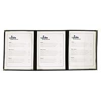 Algopix Similar Product 3 - 8 12 x 11 Black Three Pocket Clear