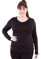 Algopix Similar Product 11 - Long Sleeve Vneck Tee Tank Top Shirt
