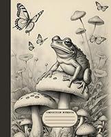 Algopix Similar Product 4 - Composition Notebook Vintage Frog on a