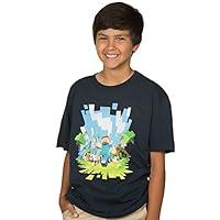 Algopix Similar Product 15 - JINX Minecraft Adventure Boys Tee