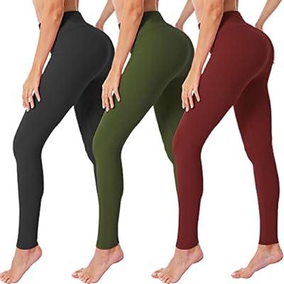 Womens High Waisted Leggings Stretch Tummy Control Workout Running