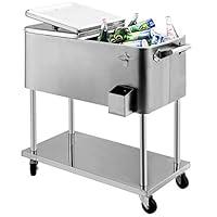 Algopix Similar Product 13 - Giantex 80 Quart Patio Cooler Rolling