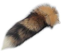 Algopix Similar Product 12 - Versatile Red Fox Tail Keychain Pendant