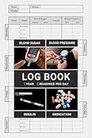 Algopix Similar Product 6 - Blood Sugar and Pressure Log Book with