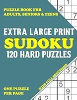 Algopix Similar Product 18 - Extra Large Print Sudoku Puzzle Book