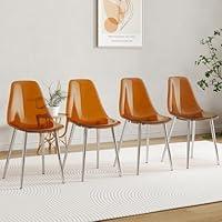 Algopix Similar Product 20 - PIBEIBUK Clear Dining Chairs Set of 4
