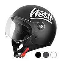 Algopix Similar Product 9 - Westt Open Face Helmet  Motorcycle