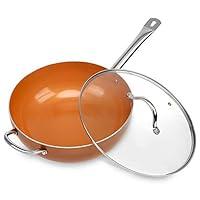 Algopix Similar Product 17 - SHINEURI 9 Pieces Nonstick Copper Pot