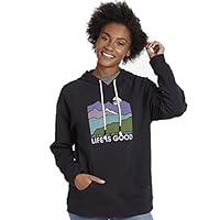 Algopix Similar Product 14 - Life is Good Simply True Hoodie Easy