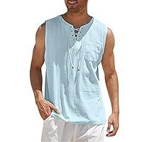 Algopix Similar Product 4 - Mens Tank Top Beach Loose Fit Mens