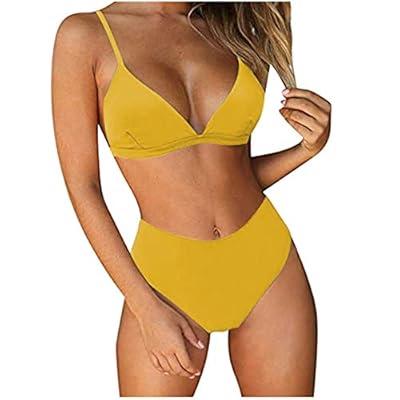 Bikini Bathing Suit Crop Top High Cut Two Piece Swimsuit Sets in