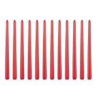 Algopix Similar Product 11 - Mega Candles 12 pcs Unscented Red Taper