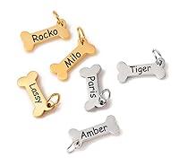 Algopix Similar Product 19 - Personalized Dog Bone Charm  Engraved