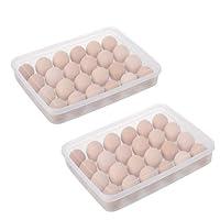 Algopix Similar Product 18 - 2PCS Plastic Refrigerator Egg Trays2 x