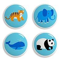 Algopix Similar Product 10 - Kids Endangered Animals Ceramic Knob