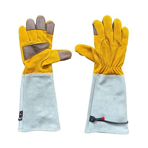 FEISHDEK Waterproof Work Gloves for Men, Winter Insulated Leather Work  Gloves, Cowhide Leather Gloves Working in Cold Weather