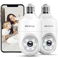 Algopix Similar Product 16 - AlkiVision 2K Light Bulb Security