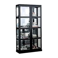 Algopix Similar Product 10 - Benjara Wooden Curio Cabinet with Two