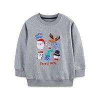 Algopix Similar Product 16 - HILEELANG Toddler Boy Sweatshirts Grey