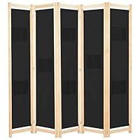 Algopix Similar Product 15 - vidaXL 5Panel Room Divider in Black