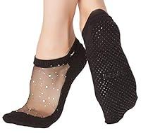 Algopix Similar Product 11 - SHASHI Womens Star Glitter Grip Socks