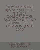 Algopix Similar Product 8 - New Hampshire Revised Statutes Title 27