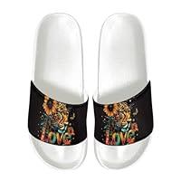 Algopix Similar Product 8 - Psesaysky Sunflower Leopard Slide