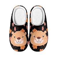 Algopix Similar Product 13 - Hechitok Cute Bear Home Slippers for