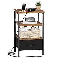 Algopix Similar Product 7 - Fixwal Night Stand with Charging