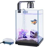 Algopix Similar Product 1 - HITOP 15Gallon Mini Glass Aquarium