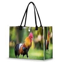 Algopix Similar Product 10 - POFATO Tote Bag for Women Rooster