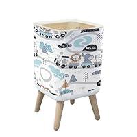 Algopix Similar Product 13 - PHAIBHKERP Trash Can with Lid Cute
