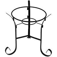 Algopix Similar Product 14 - Sunnydaze Black Steel Gazing Ball Stand