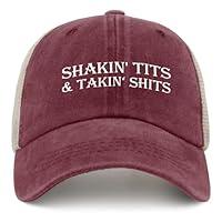 Algopix Similar Product 7 - BEIXBE Shakin Tits Takin Shits Trucker