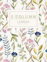 Algopix Similar Product 13 - 3 Column Ledger Record Book Account