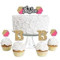 Algopix Similar Product 9 - Chic 13th Birthday  Pink Black and