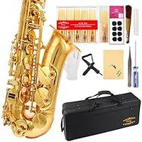 Algopix Similar Product 20 - Glory Gold Laquer E Flat Alto Saxophone