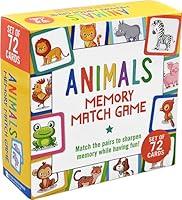 Algopix Similar Product 14 - Animals Memory Match Game Set of 72