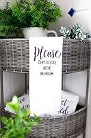 Algopix Similar Product 2 - Funny Bathroom Hand Towel Please dont