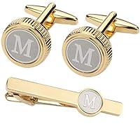 Algopix Similar Product 1 - GWD Mens Cufflinks Tie clips set Set