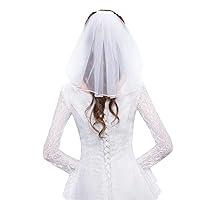 Algopix Similar Product 20 - Ralondbey Tulle Veils White Ribbon