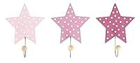 Algopix Similar Product 10 - Jabadabado Set of 3 Pink Star Hangers
