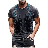 Algopix Similar Product 7 - AllOver Print Tee for Men Summer