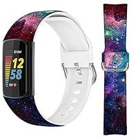 Algopix Similar Product 12 - Ecute Galaxy Bands for Charge 5 Soft