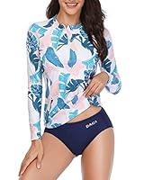 Algopix Similar Product 7 - Daci Women Black Print 2 Piece Rash